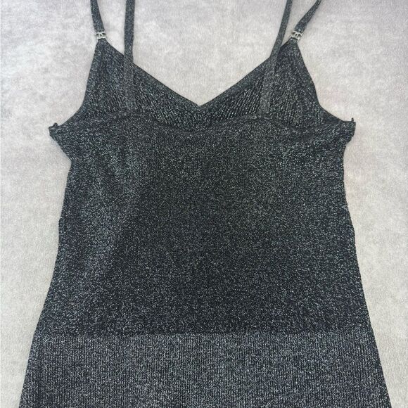 Chanel 22B Shimmering Black Tank Crop Camisole Top 40 - Picture 14 of 16